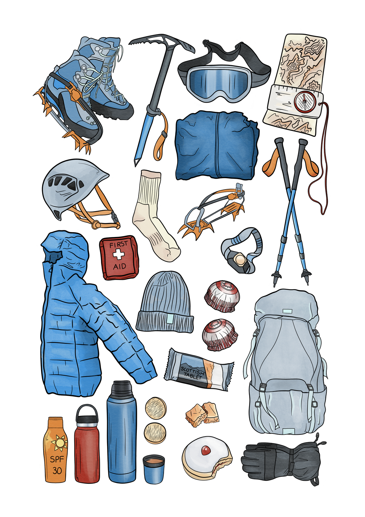 Winter Mountaineering - A4 or A3