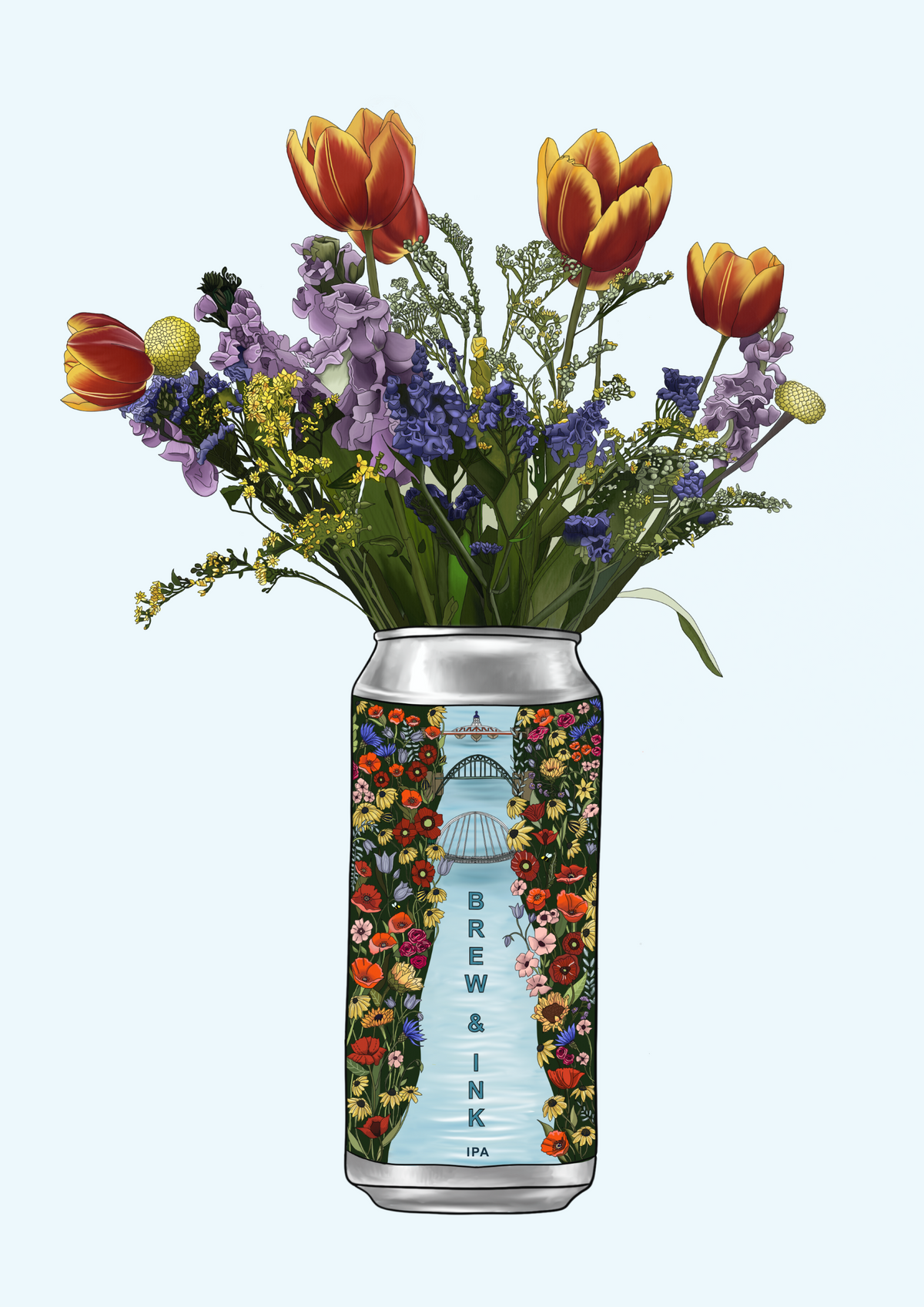 IPA & Tulips - A4