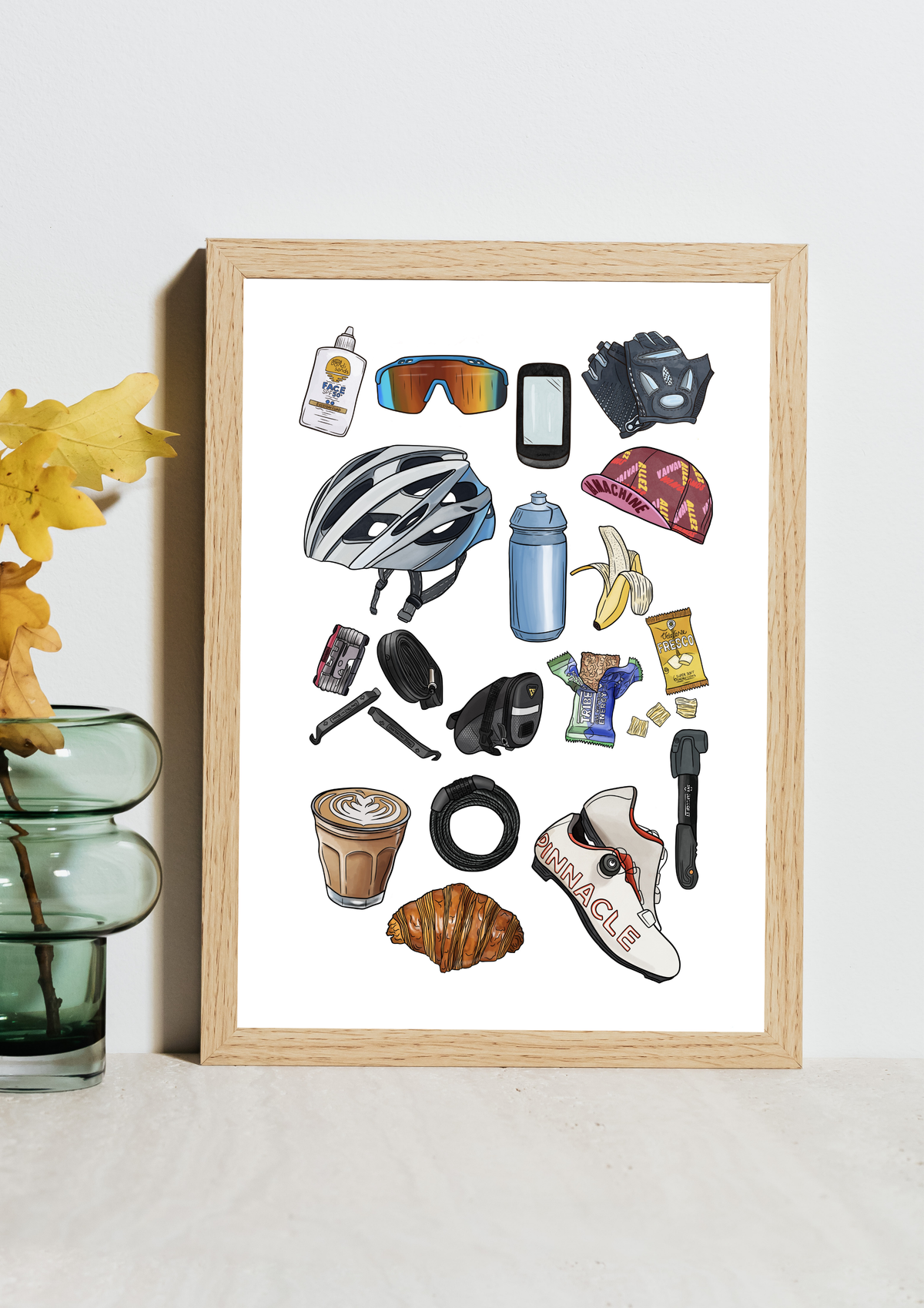 Cycling & Coffee - A4 or A3
