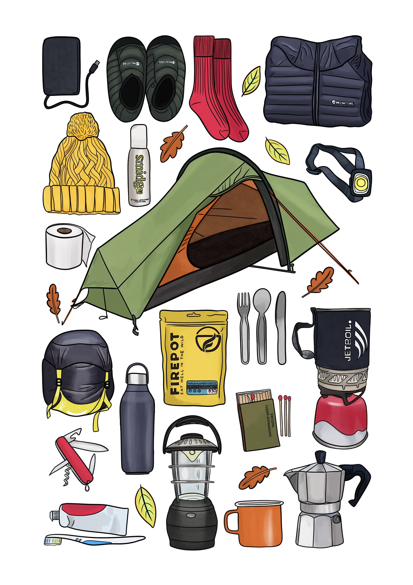 Camping - A4 or A3
